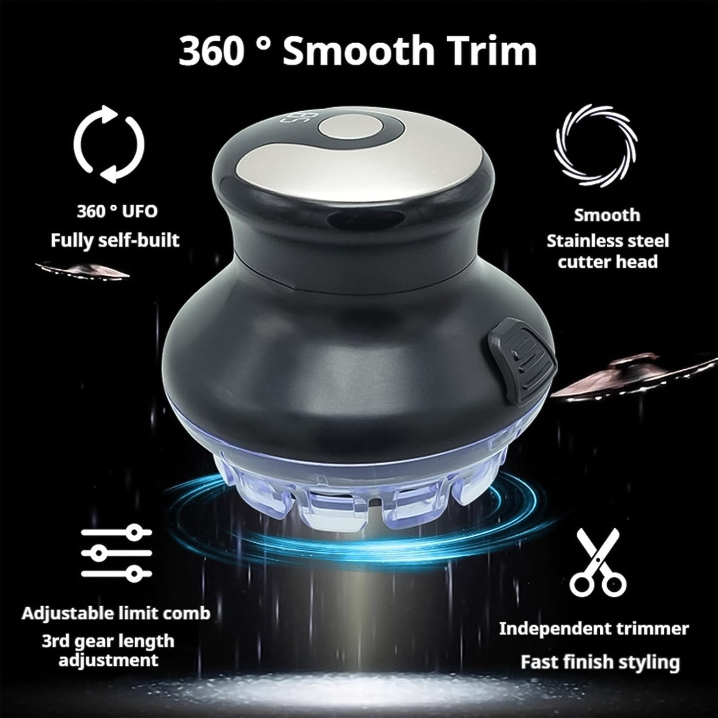 USB Rechargeable Hair Clipper - Cordless Electric Hair Cutting Machine