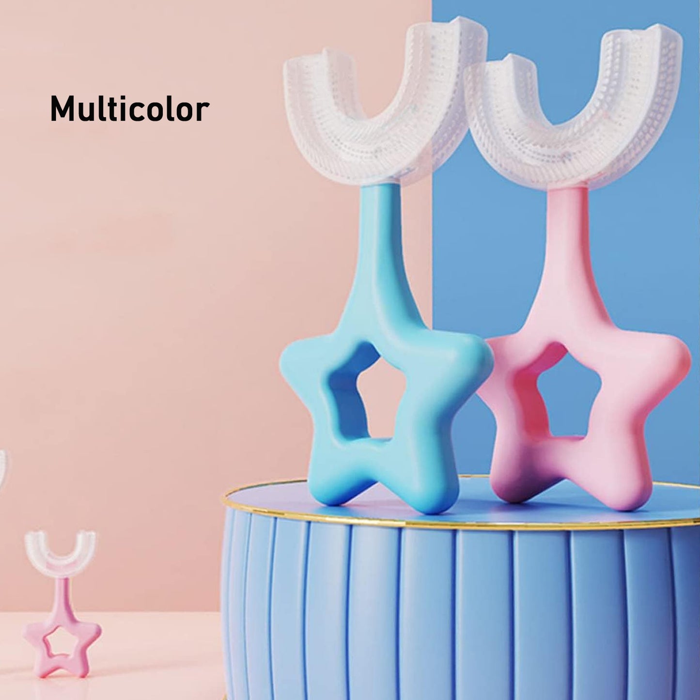 Star  U-shape Silicone Manual Toothbrush (1 Pc) - LootFaat