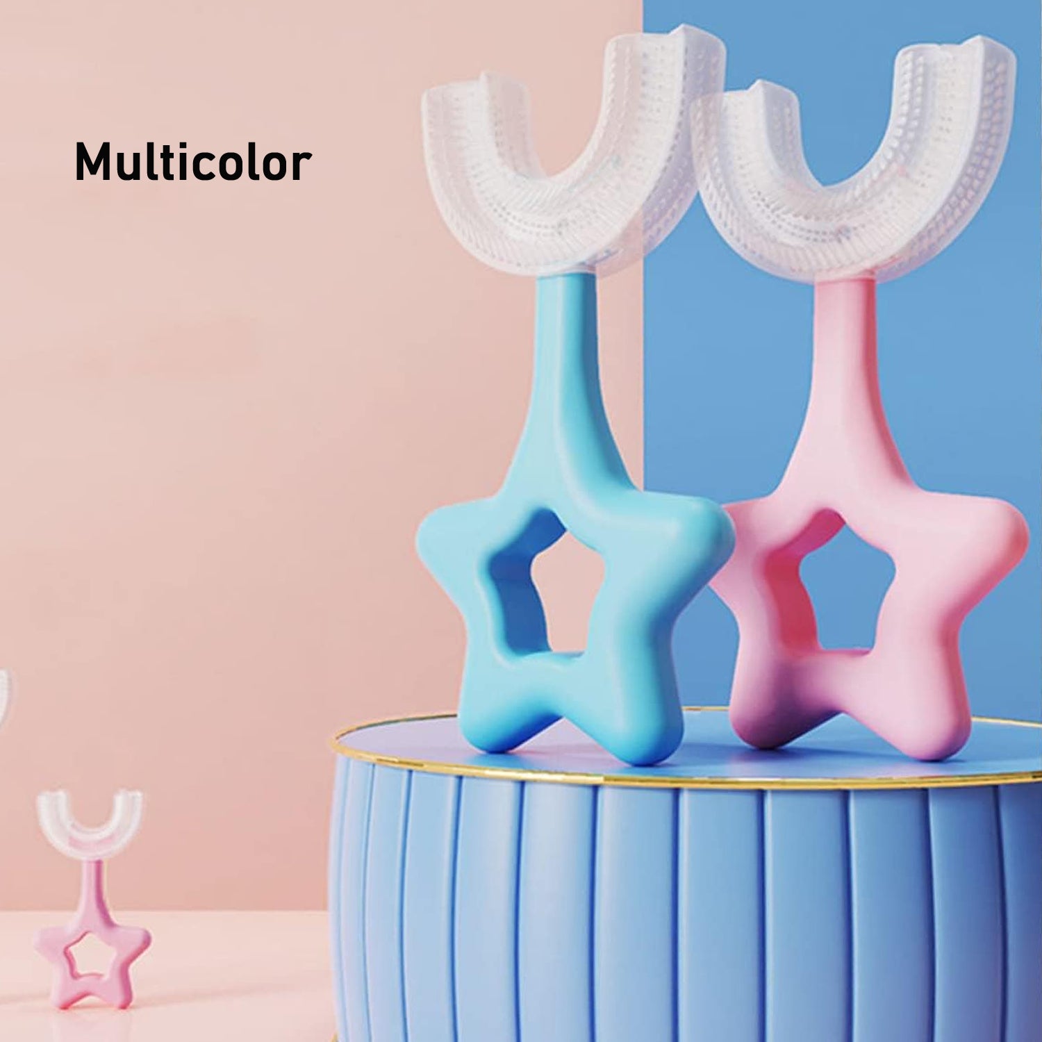 Star  U-shape Silicone Manual Toothbrush (1 Pc) - LootFaat