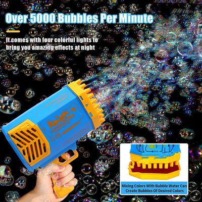 69-Hole Bubble Gun - Rechargeable Automatic Bubble Blower for Kids & Adults - second image