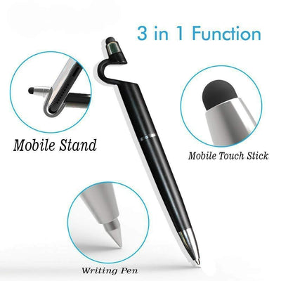 1594 3 In 1 Ballpoint Function Stylus Pen With Mobile Stand - second image