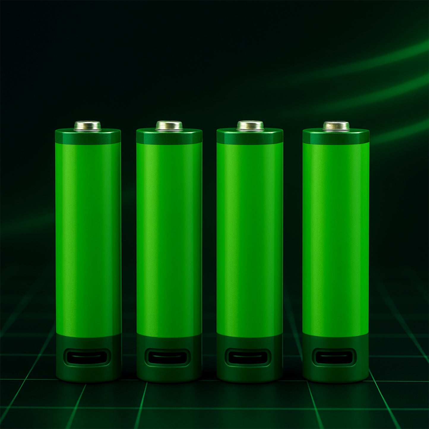 Rechargeable USB Lithium-ion Batteries - 4 Pack