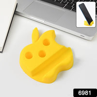 Multi-functional Apple-shaped Plastic Mobile Stand With Pen Holder (1 Pc  Mix Color)