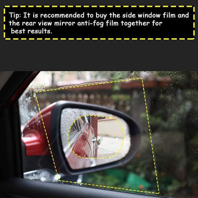 7552 Anti Fog Anti Scratch Interior Rearview Car Mirror Film Waterproof Hd Clear Protective Sticker Film For Safe Driving Car Mirrors Side Windows - second image