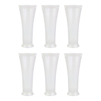 Supermom Plastic Faluda Matt Glass Set (300ml  6 Pc)