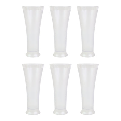 Supermom Plastic Faluda Matt Glass Set (300ml  6 Pc)