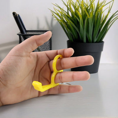 2-in-1 Plastic Dual-finger Mobile Stand Cum Keyring  (1 Pc Mixed Color) - second image
