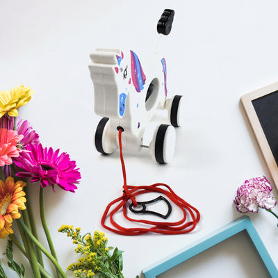 Pull Along Unicorn Toy for Toddlers - second image