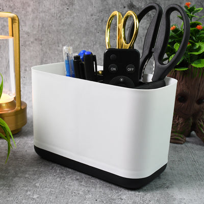 6 Compartment Multi Purpose Organizer Toothbrush Holder Stand Plastic Caddy (1 Pc) - second image