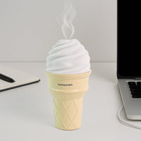 Ice Cream Cone Shape Air Freshener Humidifier (1pc  Cream Color)