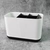 6 Compartment Multi Purpose Organizer Toothbrush Holder Stand Plastic Caddy (1 Pc)