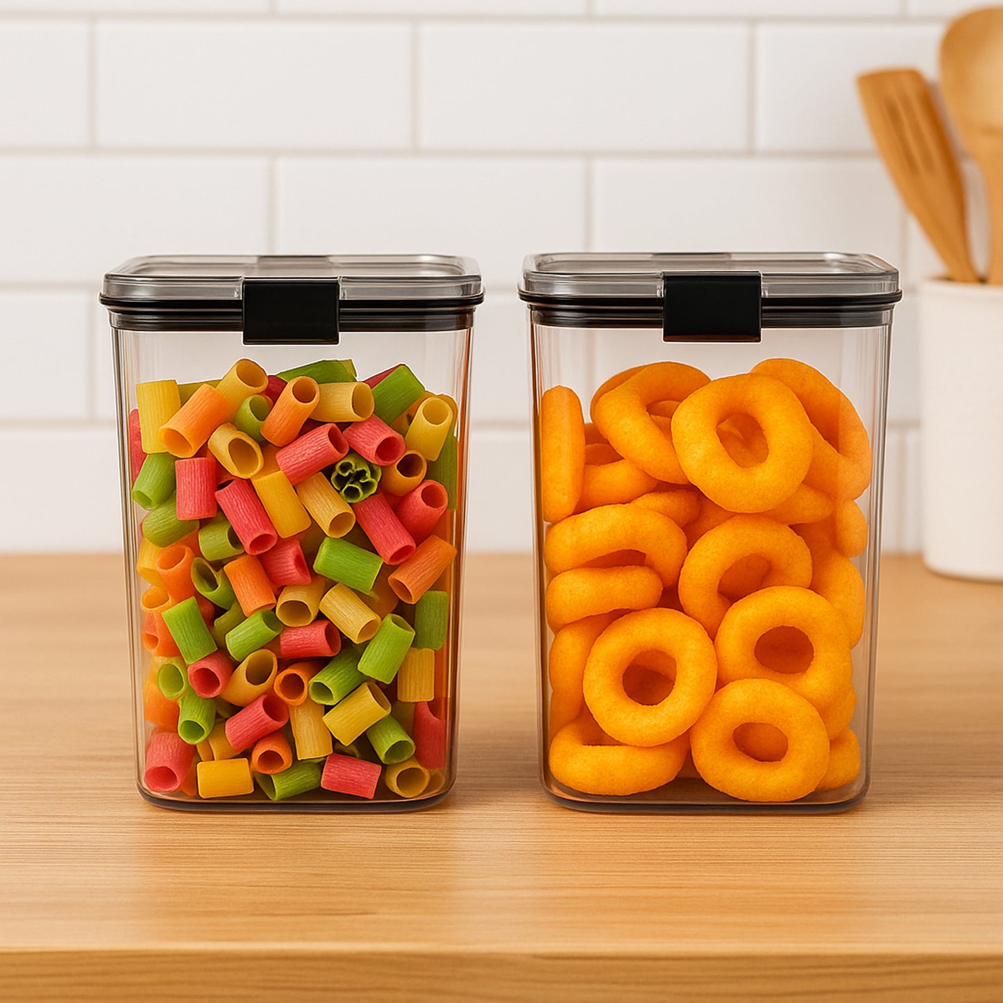 1200ml Airtight Food Storage Containers - 2 Piece Set