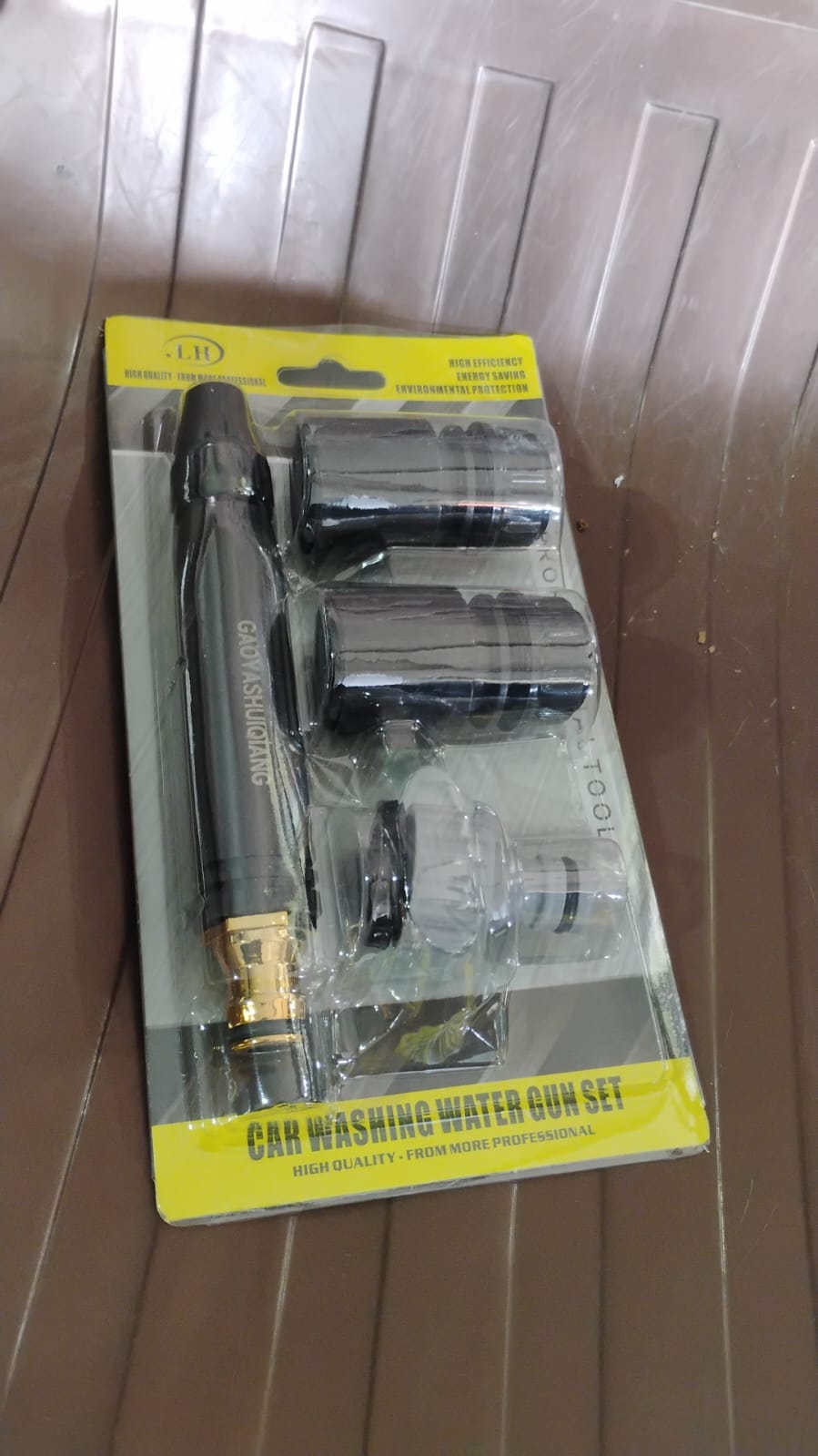 High Pressure Car Washer Spray Gun with Adjustable Nozzle & Connectors