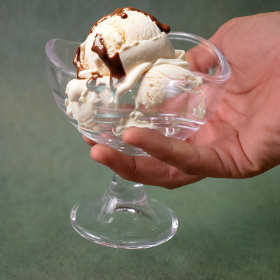 Glass Footed Dessert Bowl Ice Cream Cup (2 Pcs Set) - second image