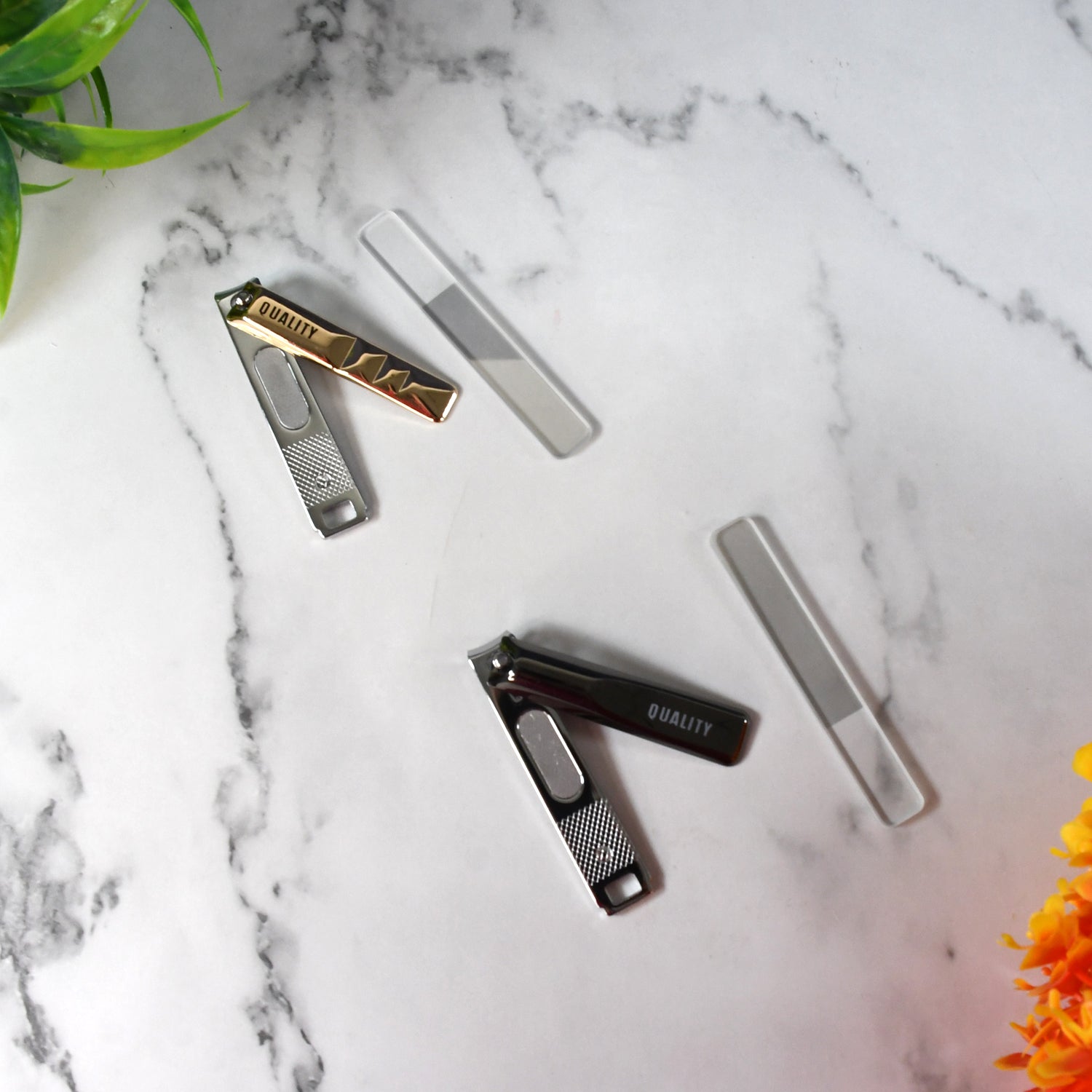 Cute Nail Clipper With Nail Catcher Nail File - Stainless Steel (1 Pc) - LootFaat