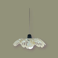 CUTE HANGING WHITE LEAF SHAPE PLASTIC LAMPSHADE