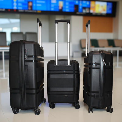 Mix Color 4-Piece Hardshell Luggage Set with Spinner Wheels - second image