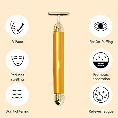 Golden Vibrating Facial Massager - second image