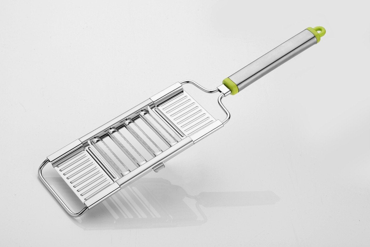 6 In 1 Stainless Steel Kitchen Chips Chopper Cutter Slicer And Grater With Handle - LootFaat