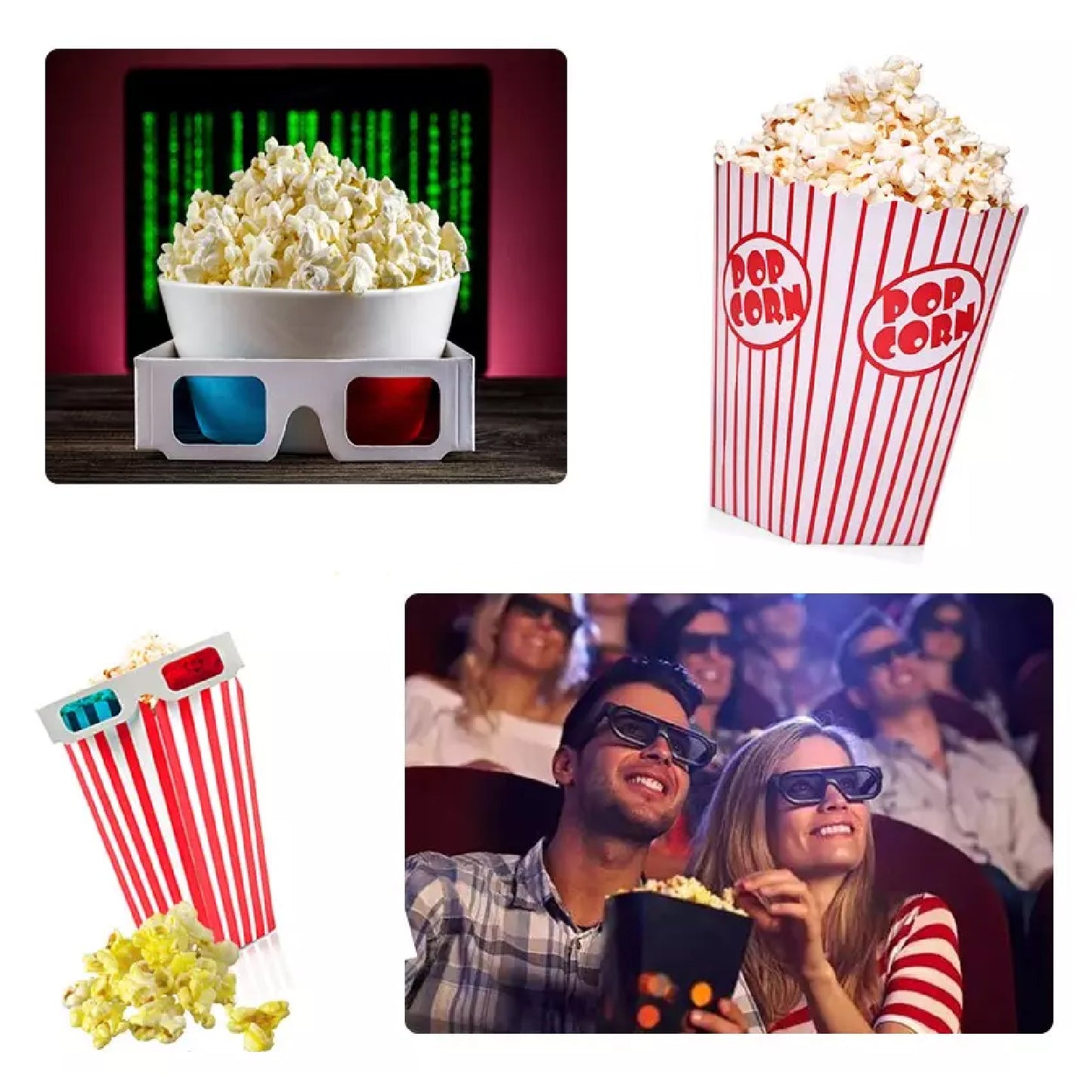 Electric Hot Air Popcorn Maker - Oil-Free Popper Machine