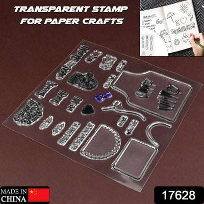 Clear Silicone Stamps - Mixed Designs for DIY Crafts