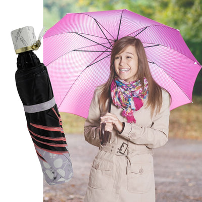 2 Fold Sun Protective Solid Foldable Outdoor Umbrellaportable Sunuv Protection Lightweightrain Umbrella With Umbrella Casefor Girls Women Men Boys - second image