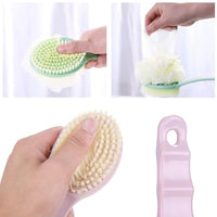 2in1 Bath Brush With Long Handle - LootFaat