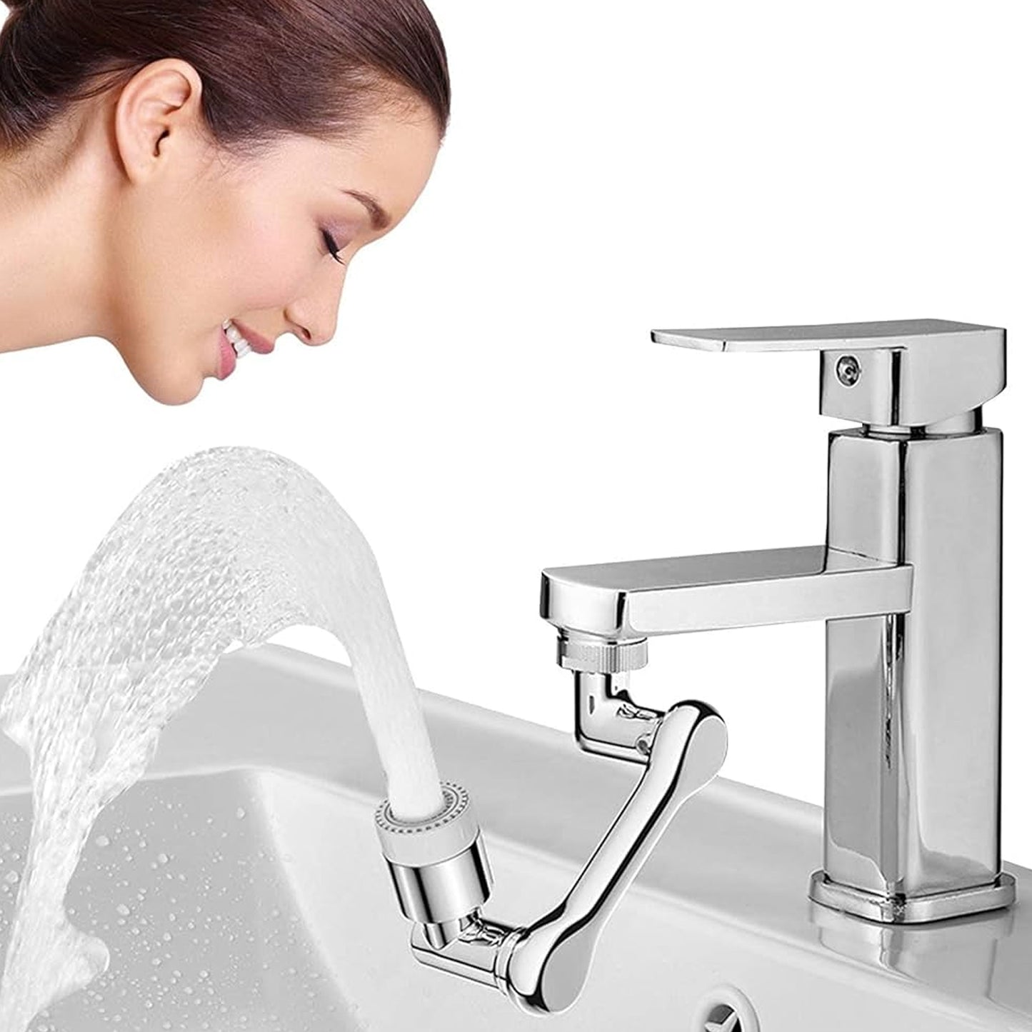 1080° Rotating Faucet Aerator with Dual Spray Modes
