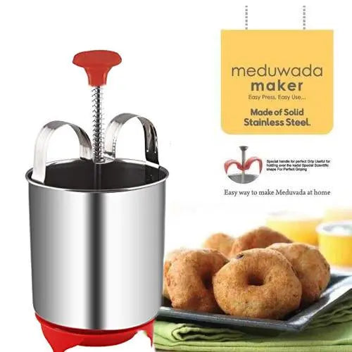 0145b Stainless Steel Medu Vada And Donut Maker For Perfectly Shaped And Crispy Vada Maker