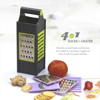 4 In 1 Plastic Vegetable And Fruit Grater And Slicer For Kitchen - LootFaat