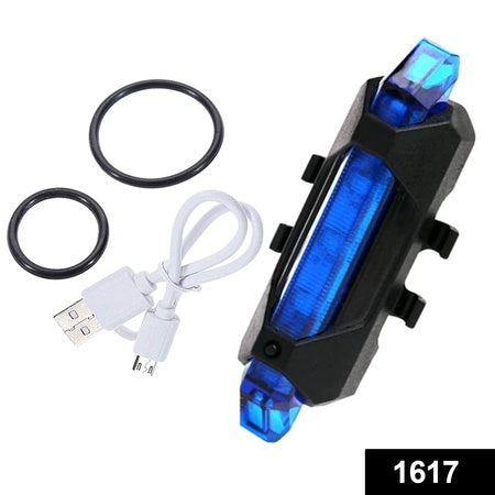 Rechargeable Waterproof Bicycle Front LED Light - 4 Modes, Blue
