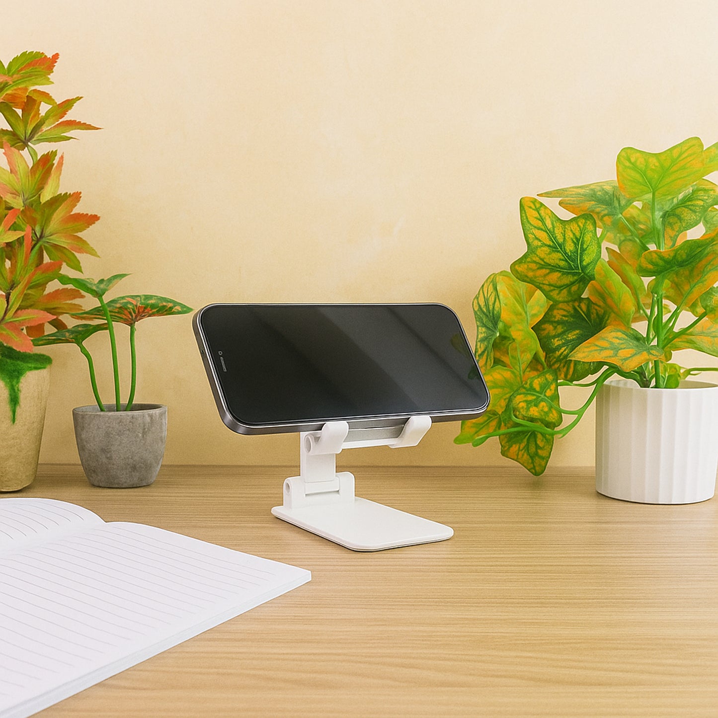 Adjustable Foldable Desktop Mobile Stand - (1 Pc)
