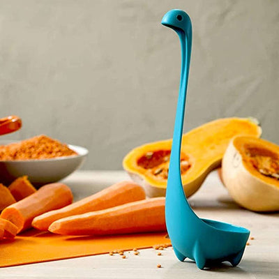 Loch Ness Monster Soup Ladle - Standing Colander Spoon for Cooking & Serving