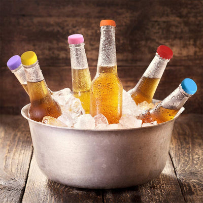 4789 Beer Savers Caps 6pc Used In Soda And Cold-drink Bottles For Covering Bottle Mouth. - second image