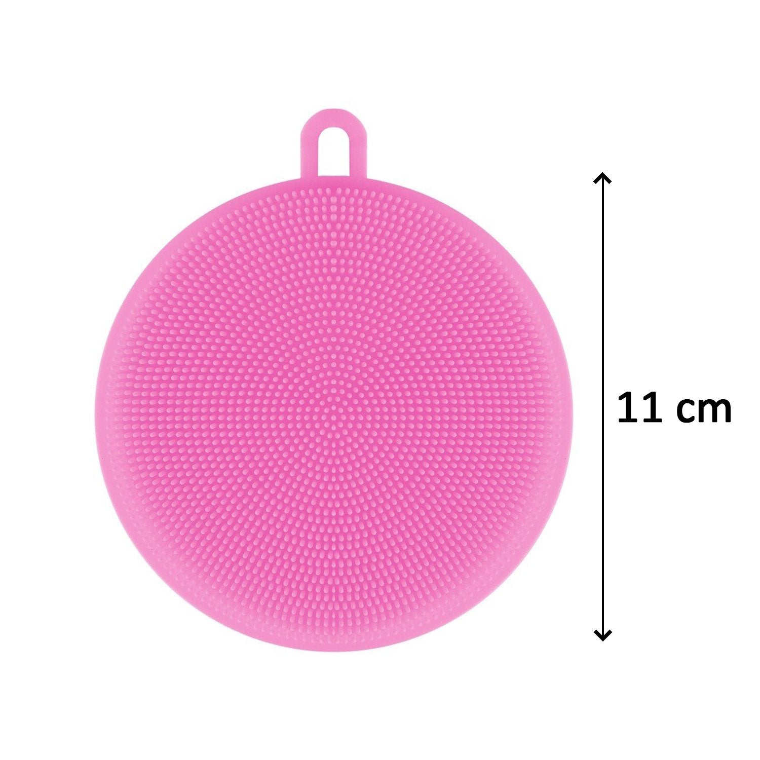 Silicone Dish Scrubber Sponge Mildew Free Non Stick (Mix Color) - LootFaat