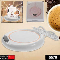 Usb Warm Coaster Heated Coffee Mug Portable Office Desk Portable Cup Heater Coffee Mug Warmer Electric Cup Warmer (1 Pc) - LootFaat