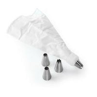 Cake Decorating Nozzle With Piping Bag Stainless Steel Piping Cream Frosting Nozzles - LootFaat