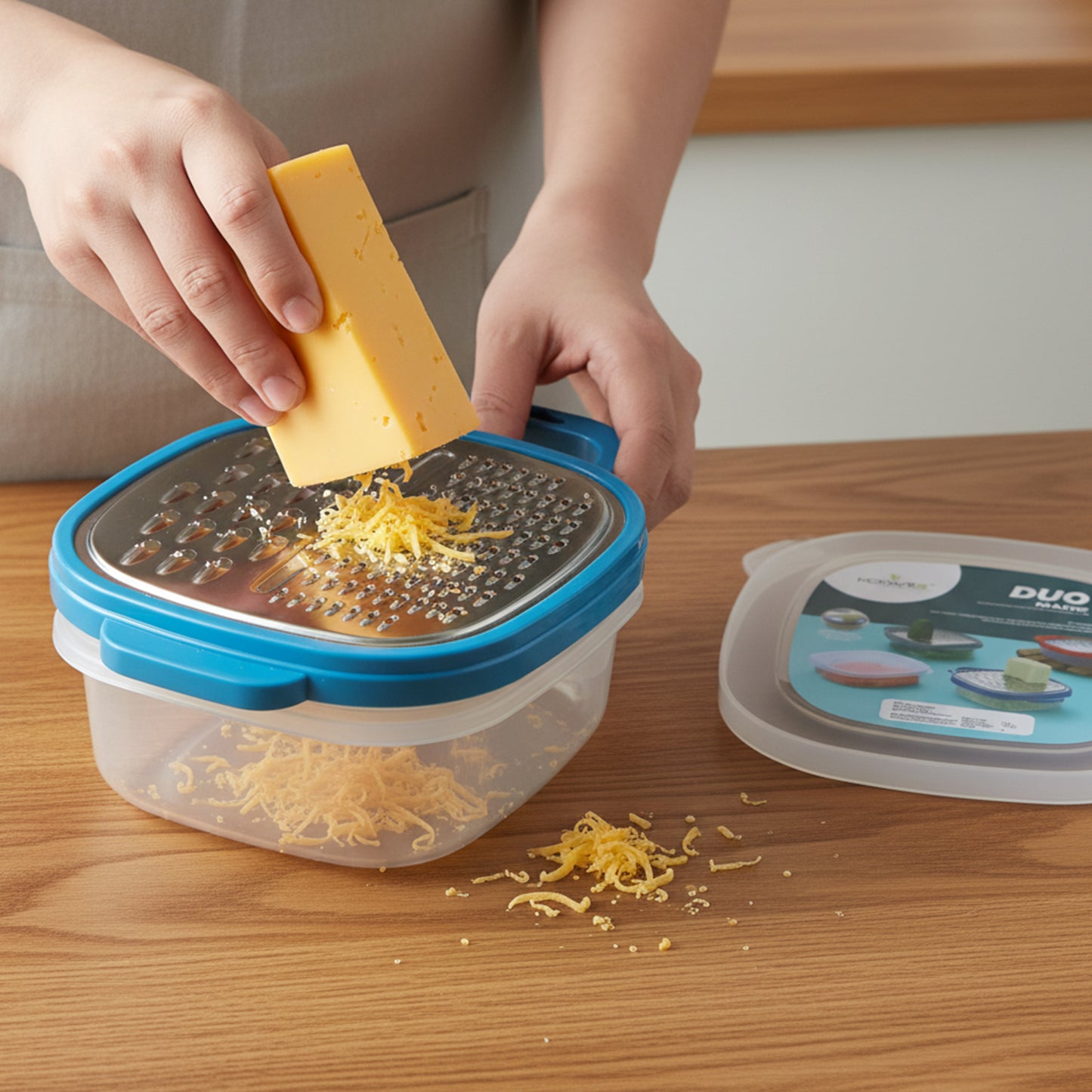 Konvex Duo Grater With Container And Lid (1 Pc)
