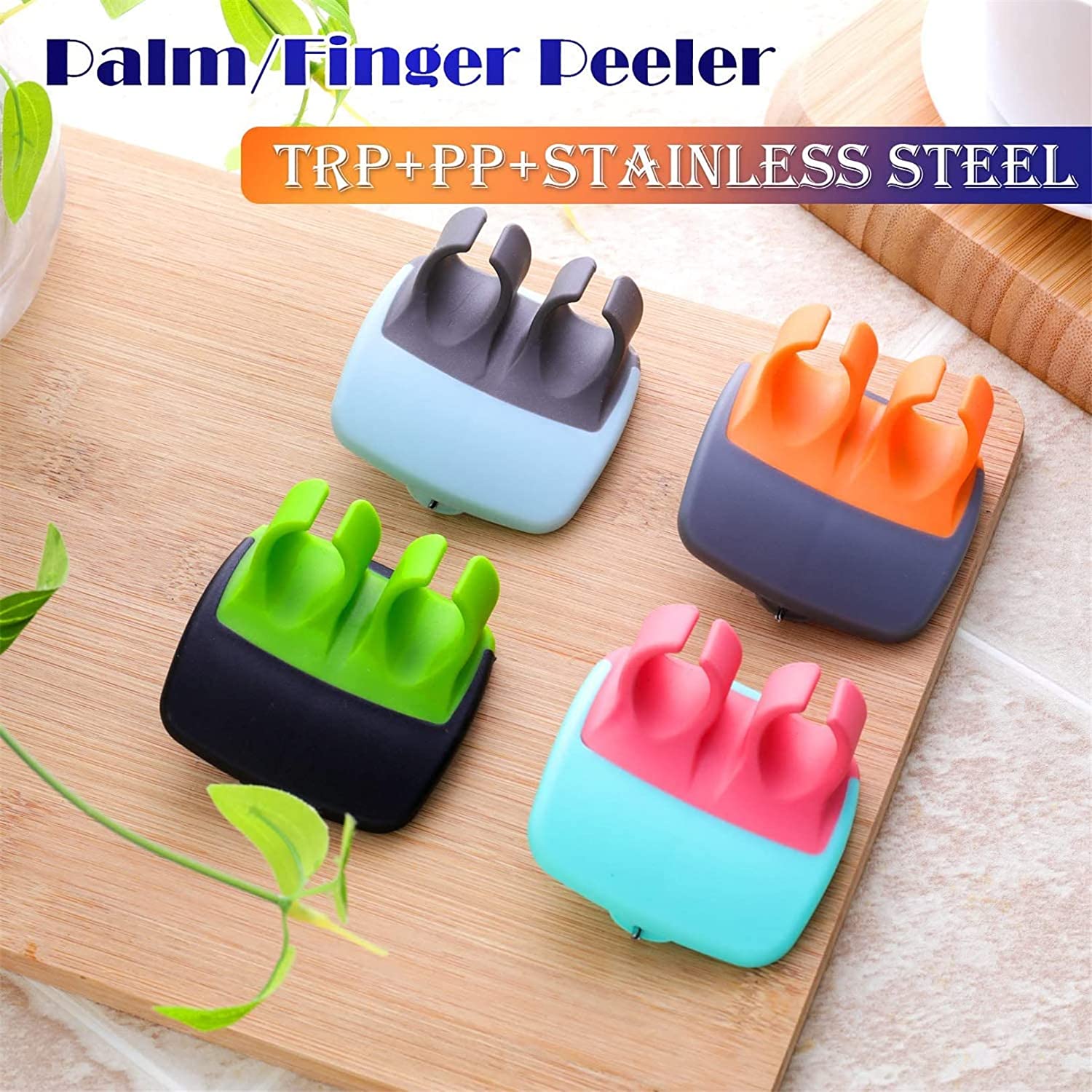 Hand Palm Peeler Fruit Hand Vegetable Peeler Potato With Rubber Finger Grip Kitchen Cooking Tool Cucumber - LootFaat