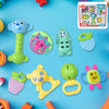 Kinder Rattles Classic Store Plastic Non-toxic Shake And Grab Ball Baby Rattles  Teethers (8 Pcs Set)