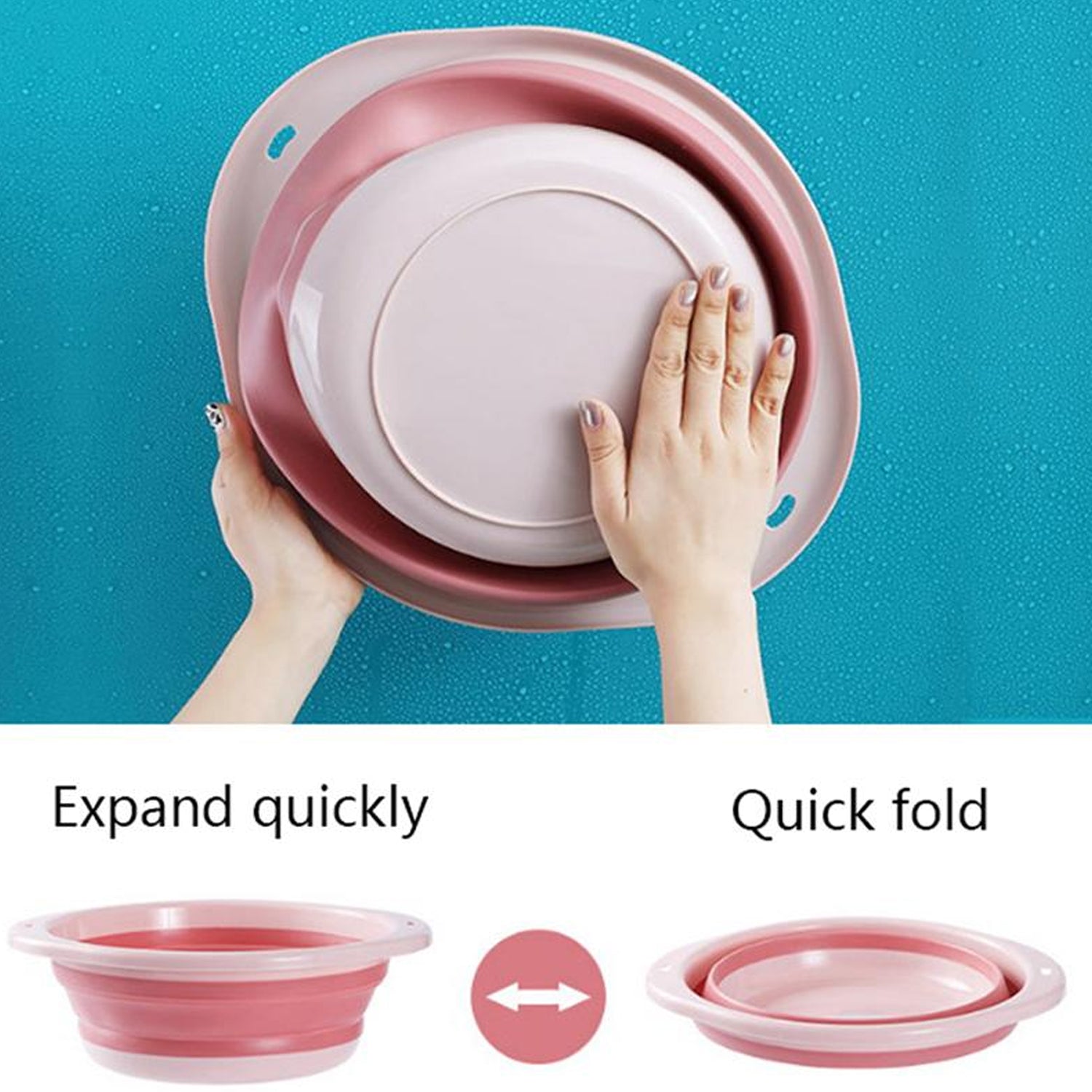 Multi-purpose Portable Collapsible Folding Tub With Hanging Hole  Save Storage Space Also Use For Multi Use - LootFaat