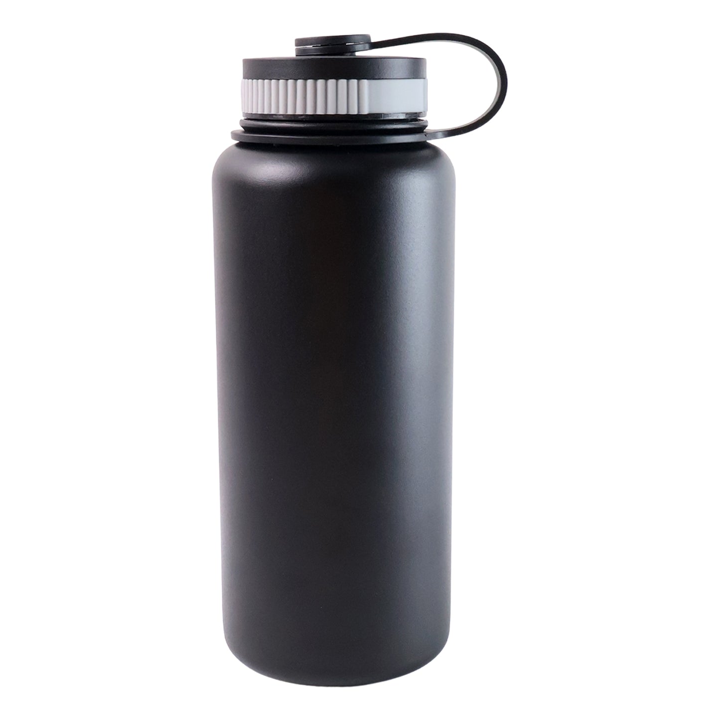 1L Black Stainless Steel Vacuum Insulated Water Bottle - Hot & Cold