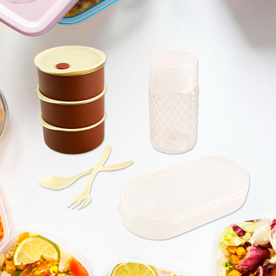 128 Steel Lunch Box Set (4 Pcs Black) - second image