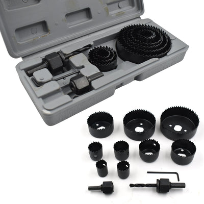 Professional Hole Cutters- 11 Piece Hole Saw Kit, 19-64Mm Metal Alloys Wood Hole Saw Cutting Set (Multicolour) - second image