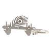 Krishna Flute  Peacock Feather Metal Keychain - (1 Pc)