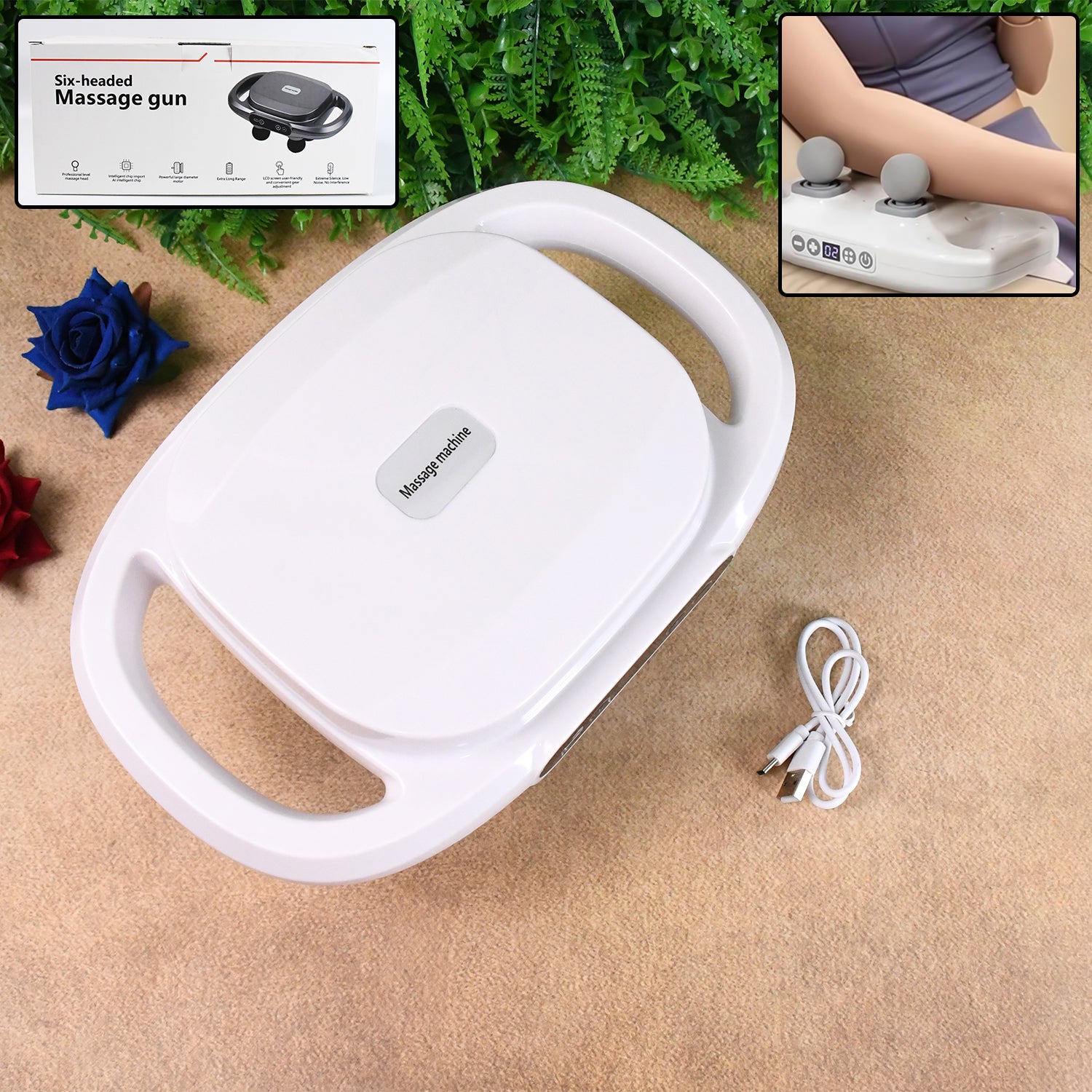 4 Heads Massage Gun Machine For Pain Relief - LootFaat