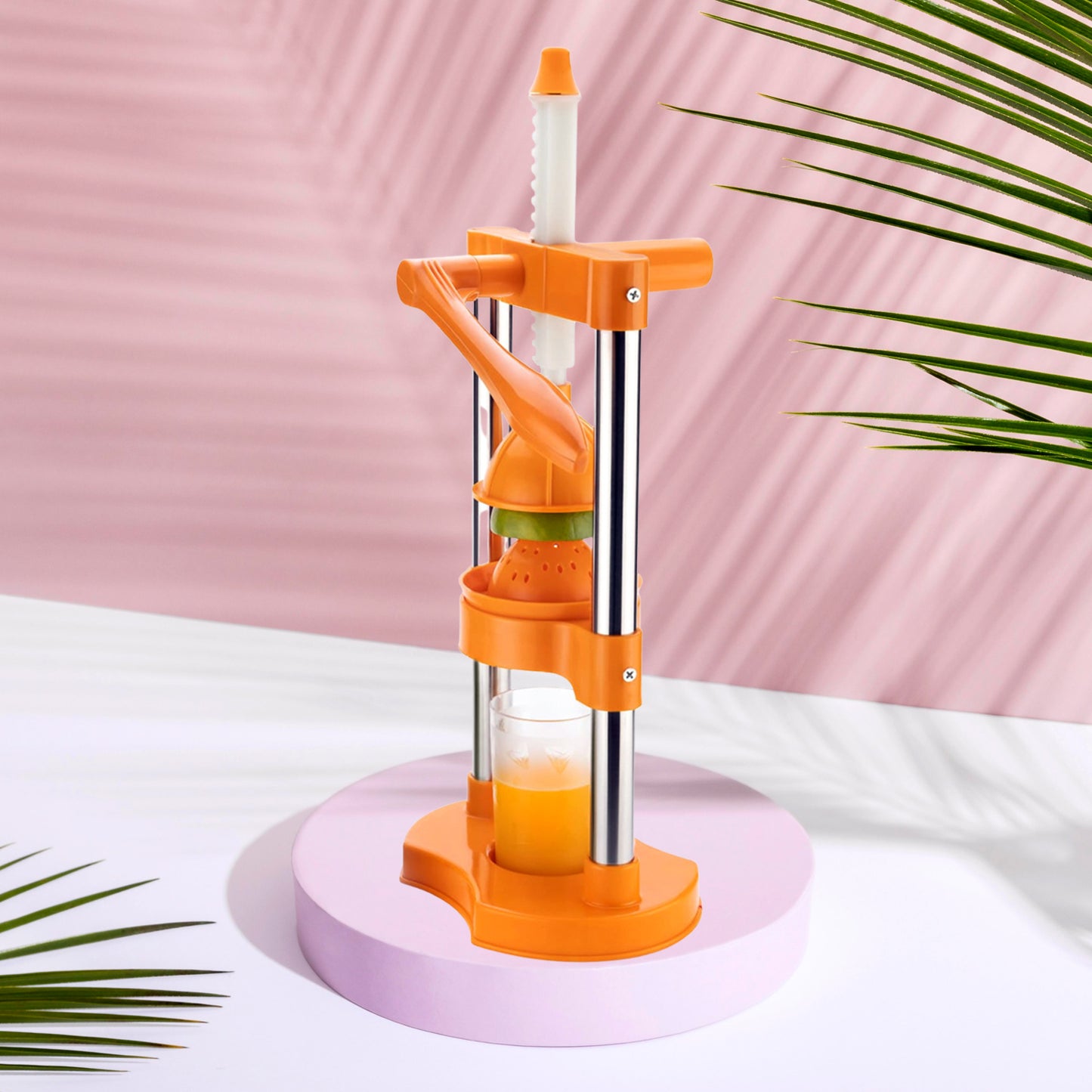Manual Hand Press Juicer - Cold Press Fruit & Vegetable Juice Extractor