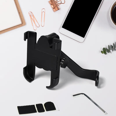 6706 Mobile Phone Holder With Easy Adjustable Rear View Mirror Mount Solid Metal Cradle Stand Suitable For Bike  Mobile Phones - second image