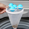 Laundry Ball Floating Pet Fur Lint Hair Catcher Household Reusable Washing Machine Floating Lint Mesh Bag Hair Filter Net Pouch Washing Lint Hair Remover Net Mesh Bag Dryer (1 Pc)