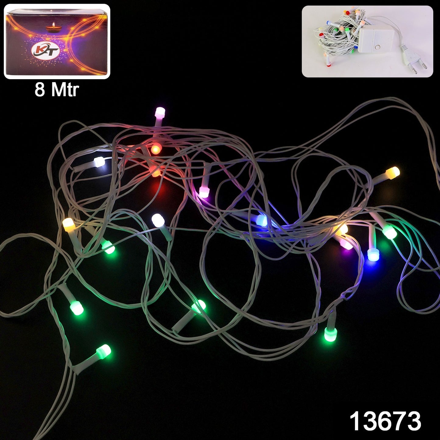 8M Multi-Color LED String Lights - Diwali, Christmas & Home Decor